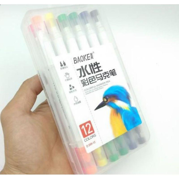 Bút lông màu 2 đầu D289-12