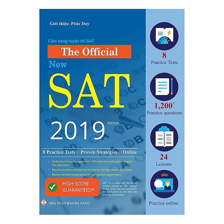 Sách Cẩm Nang Luyện Thi SAT - The Official New SAT (2019 Edition)