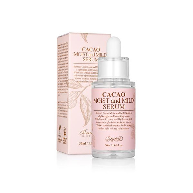 Serum dưỡng ẩm chuyên sâu từ tinh chất cacao Benton Cacao Moist and Mild Serum 30ml