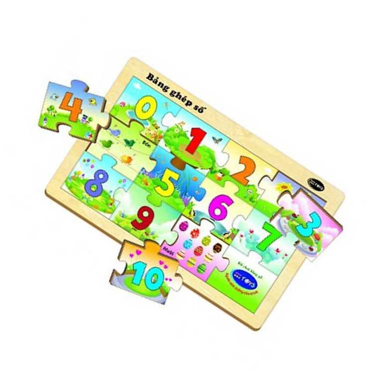 Đồ chơi gỗ Bảng ghép số Winwintoys Chính hãng Giá rẻ - Hình ảnh 4