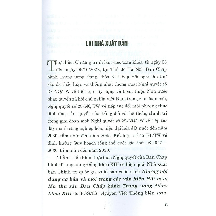 Những Nội Dung Cơ Bản Và Mới Trong Các Văn Kiện Hội Nghị Lần Thứ Sáu Ban Chấp Hành Trung Ương Đảng Khóa XIII - Ảnh 6