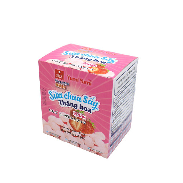 Sữa chua sấy Yumi Yumi vị dâu hộp 30 g (10 g x 3 gói)