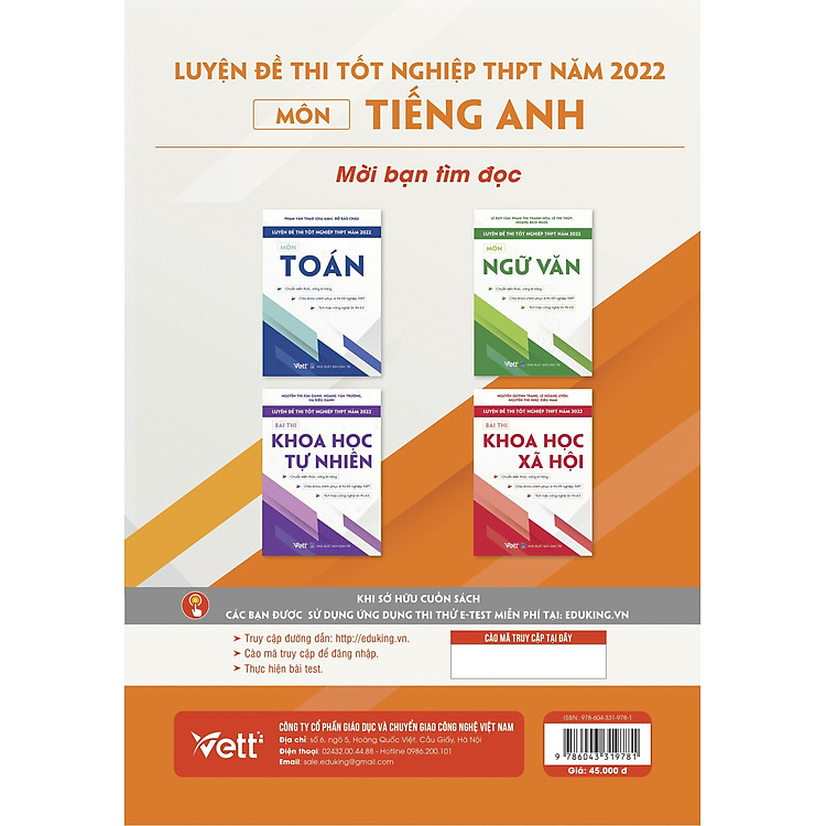 Luyện Đề Thi Tốt Nghiệp THPT Năm 2022 Môn Tiếng Anh - Ảnh 2
