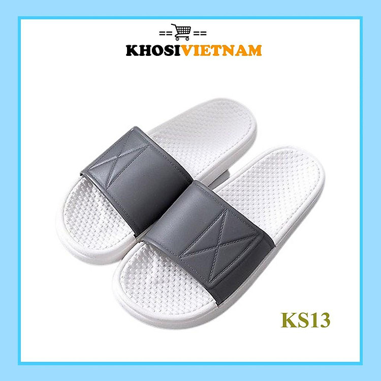 Dép quai ngang cao su đúc siêu bền cho nam nữ KS13