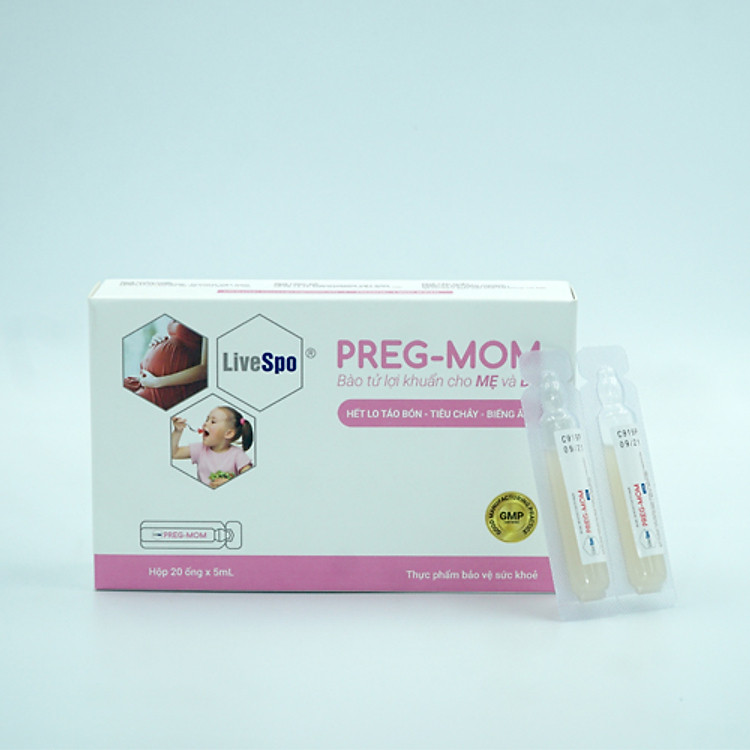 Bào tử lợi khuẩn Livespo Preg Mom cải thiện tình trạng biếng ăn, tiêu chảy táo bón ở trẻ