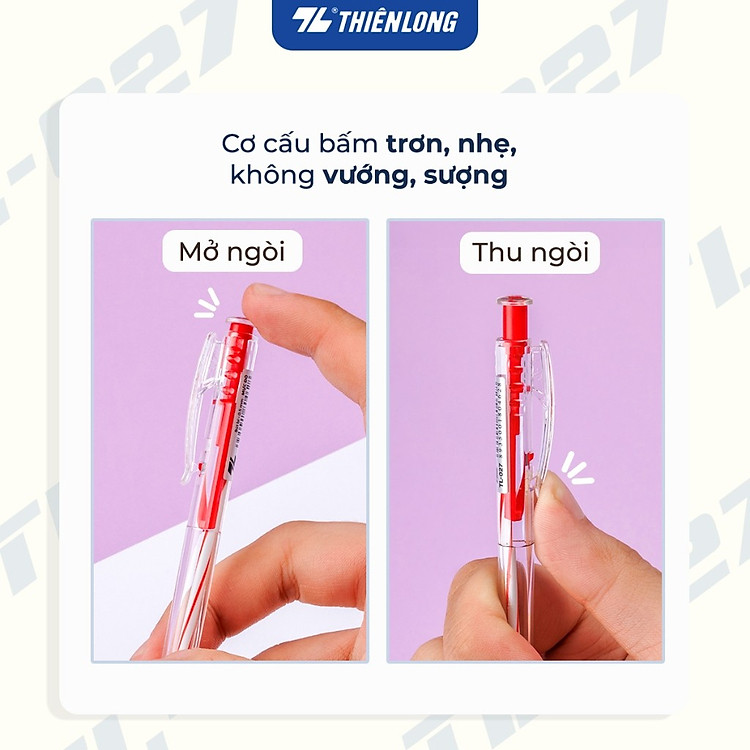 Bộ Bút Bi Thiên Long TL-027 (5 chiếc) - Ảnh 5