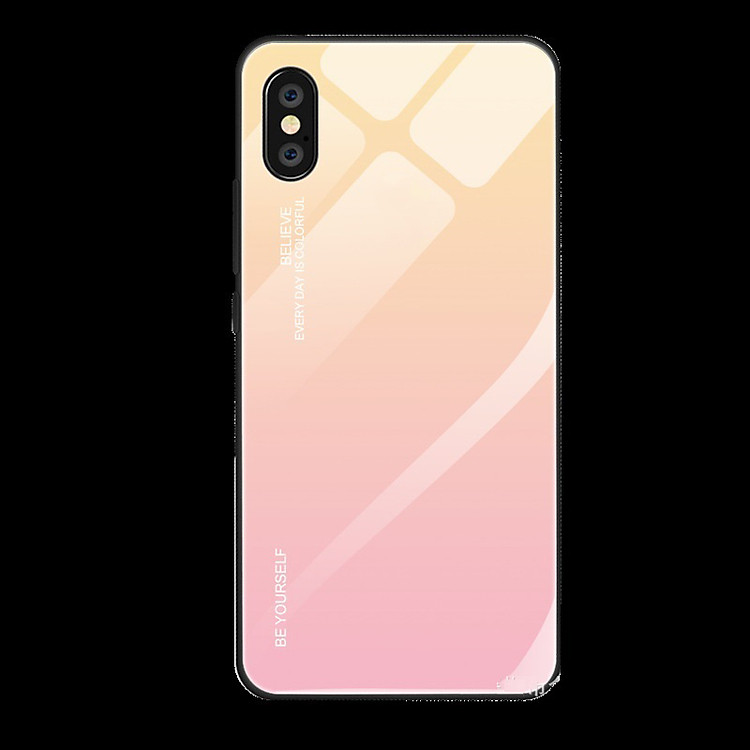 Ốp Lưng Kính Cường Lực Gradient Cho Iphone X/ XS/ XR/ XS Max/ 7/8 Plus. 06 Màu Sắc Khác Nhau, Chống Bám Vân Tay, Chống Chày Xước.