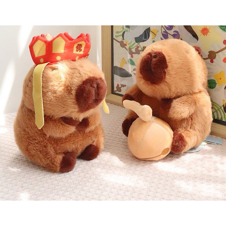 Mua Thú nhồi bông capybara gõ mõ 35cm Chính hãng Ưu đãi - Hình ảnh 3