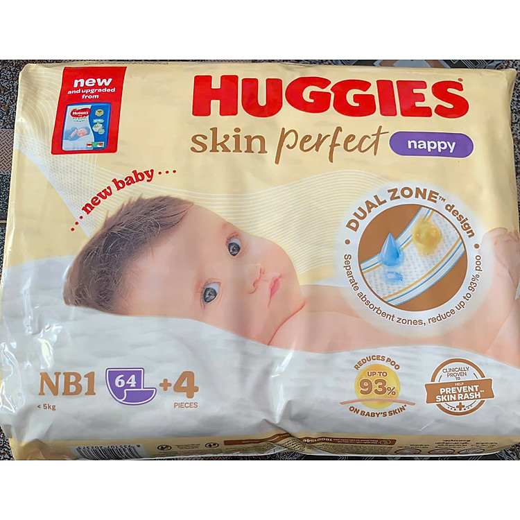 Mua Tã lót sơ sinh Huggies NB1 64 miếng Chính hãng Ưu đãi - Hình ảnh 2