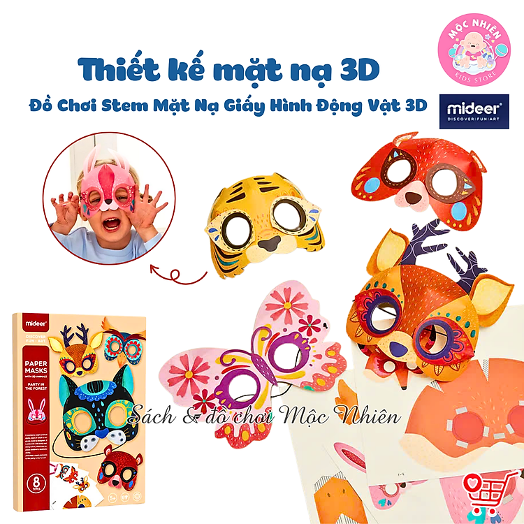 Mua tại Lazada: Mua Đồ Chơi Stem Mặt Nạ Giấy Động Vật Chính hãng Ưu đãi