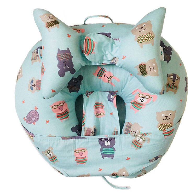 Bộ Gối Chữ C và gối Tai Voi Cho Mẹ Và Bé - Giao hình ngẫu nhiên + Tặng 2 túi khử mùi giầy Nhật Pháp