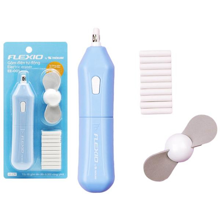 Gôm Điện Tự Động Flexio – Thiên Long EE-01 (Màu Xanh)