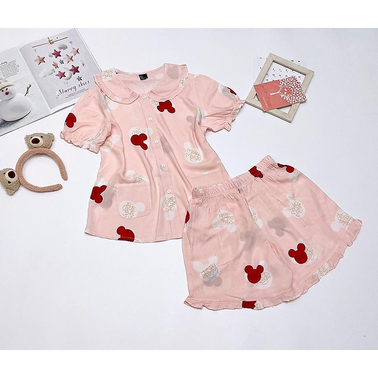 Bộ đùi cổ sen chất tole lanh