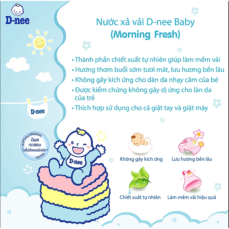 Nước Xả Quần Áo D-nee 2800ml Chính hãng Giá rẻ - Hình ảnh 3