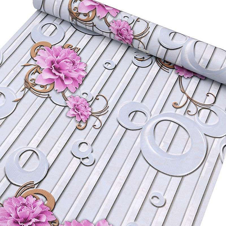 10m Giấy dán tường hoa tím M0085