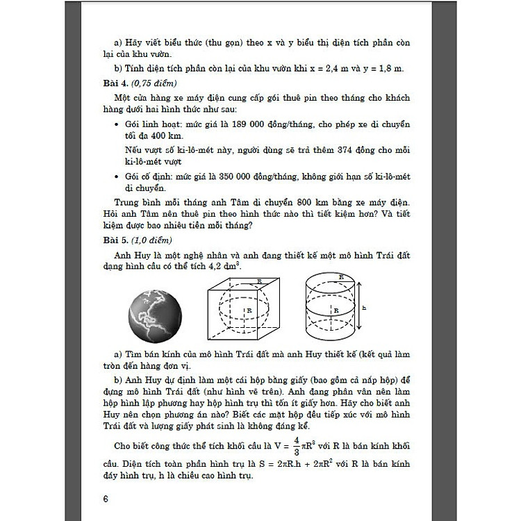 Đề thi vào lớp 10 môn toán dùng cho học sinh lớp 9 - Ảnh 5