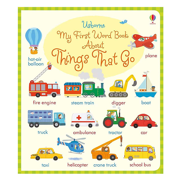 Sách Usborne My First Word Book About Things That Go