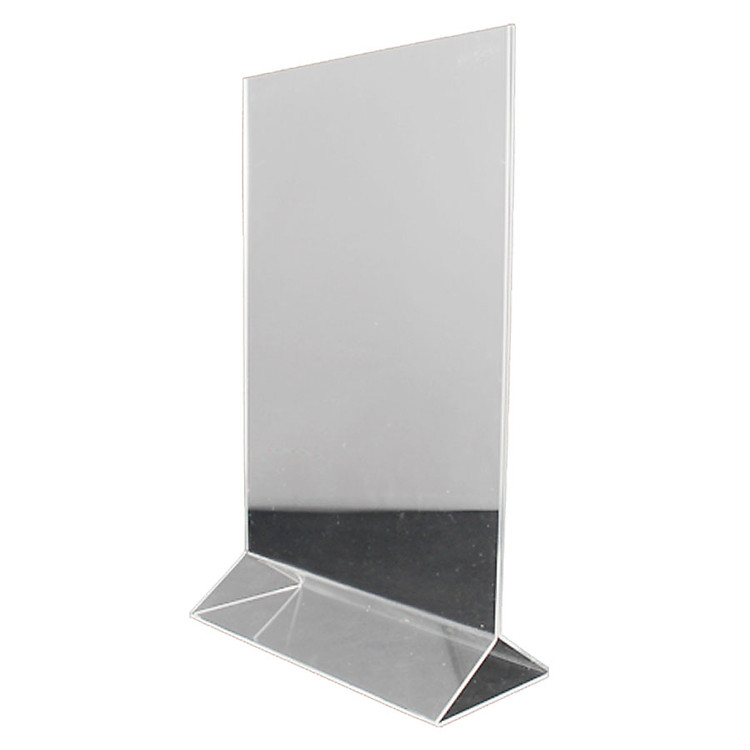 Kệ Mica Thực Đơn Nhỏ 1/3 A4 Chân Tam Giác E04 (KT: 10x20cm)
