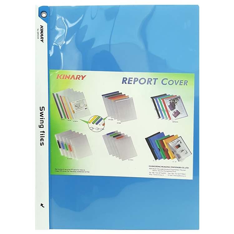 Bìa Gạt Kinary QW324A – Màu Xanh