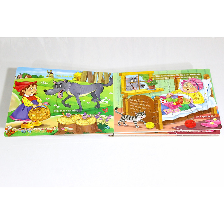 Sách xếp hình Tia Sáng - Cô bé quàng khăn đỏ Chính hãng Giá rẻ - Hình ảnh 3