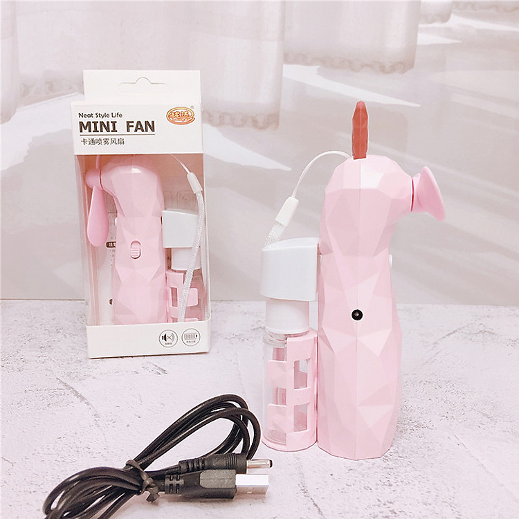 Quạt cầm tay mini - Quạt phun sương cầm tay - Quạt phun sương mini