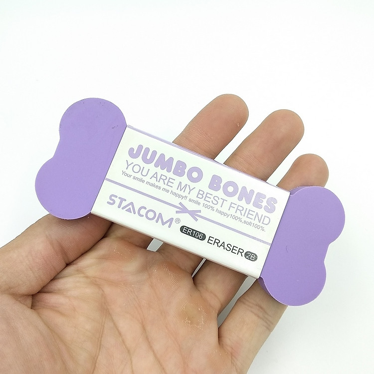 Gôm Stacom Jumbo Bones Lớn ER106 - Màu Tím - Ảnh 2