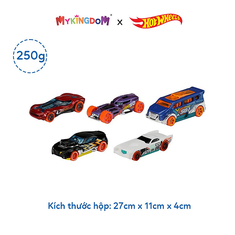 Bộ 5 siêu xe Hot Wheels 1806H Chính hãng Ưu đãi - Hình ảnh 2
