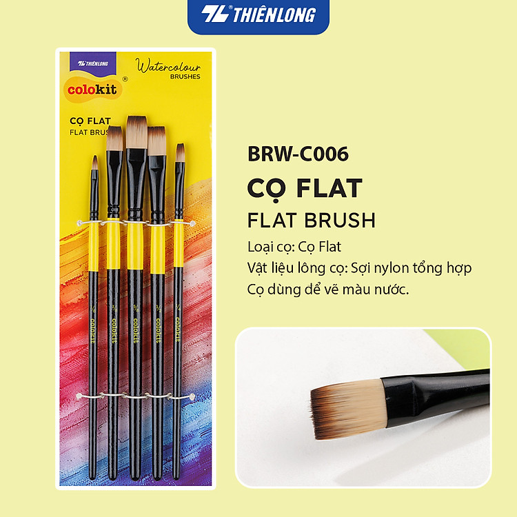 Bộ Cọ Vẽ Màu Nước Thiên Long Colokit BRW-C006 (5 chiếc)