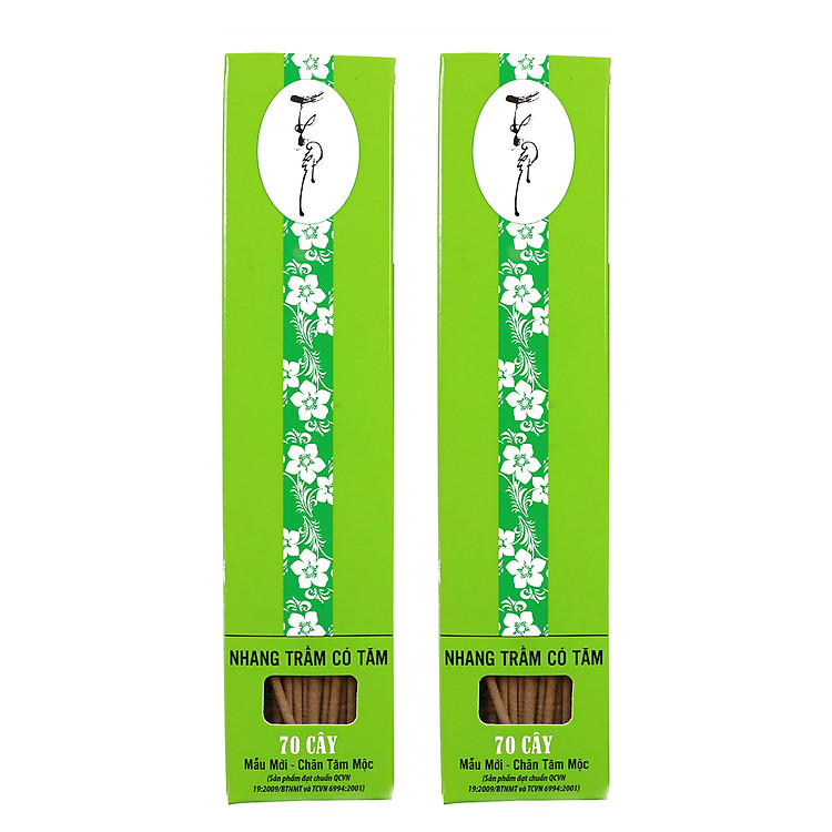 ComBo 2 hộp Nhang Thiền- Nhang Trầm Hương Đặc Biệt 20cm-40g( 70 cây) Chân Tăm Mộc 100% Tự Nhiên