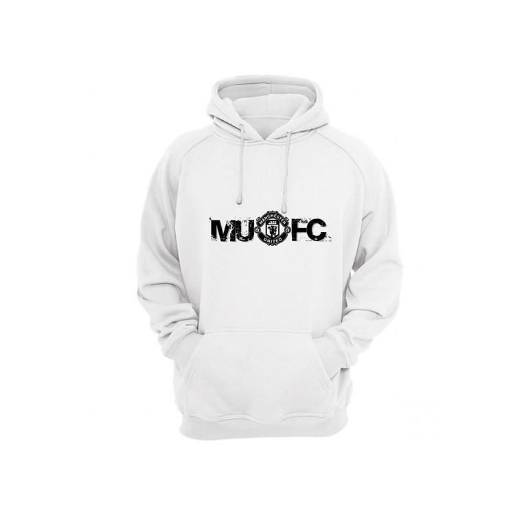 Áo Hoodie Tay Dài Có Mũ Logo Manchester United