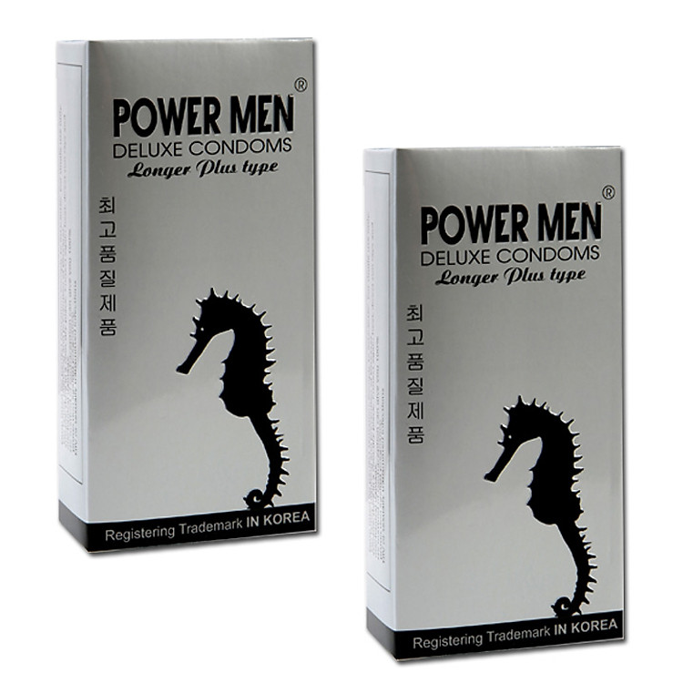 Bao Cao Su Power Men Cá Ngựa Xám 2 Hộp (Hộp 12 Chiếc)
