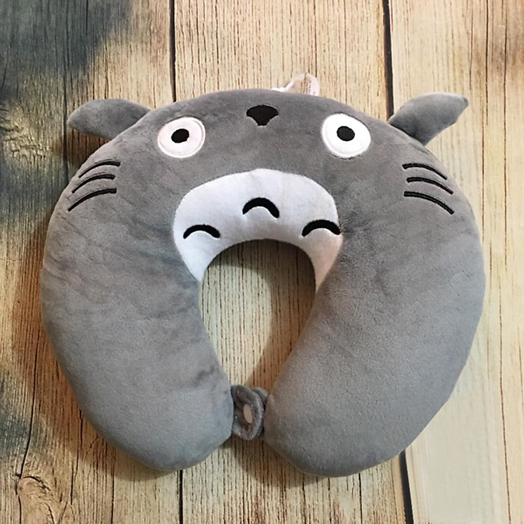 Gối Chữ U Mèo Totoro U24 (Màu Xám)