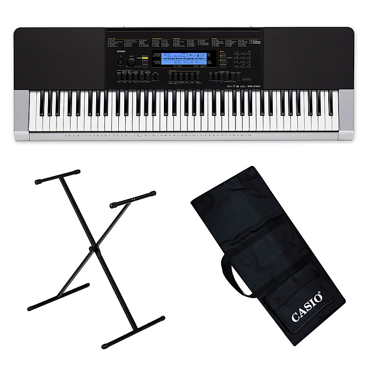 Bộ Đàn Organ Casio WK-240 Kèm AD Giá Nhạc Chân Bao