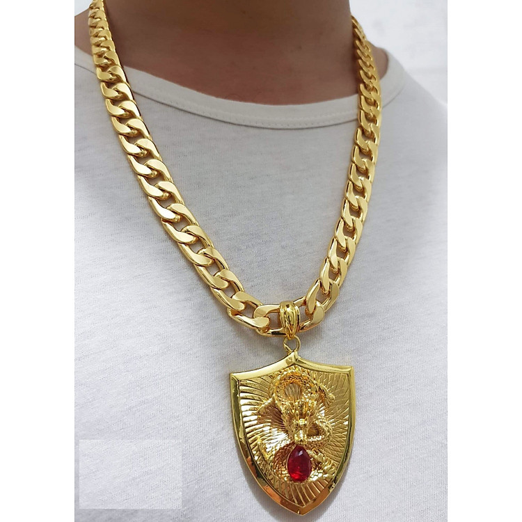 Dây chuyền nam Rồng vàng mạ Vàng 24k MD11