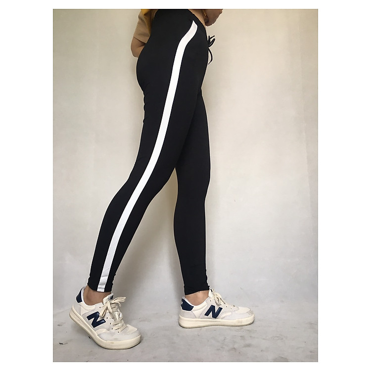 QUẦN LEGGING THỂ THAO VIỀN TRẮNG - VNXK