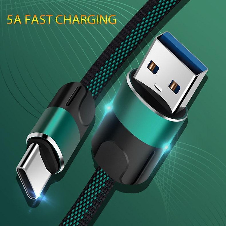 Dây Cáp Sạc Nhanh Truyền Dữ Liệu USB Type C Bằng Nylon Bền Cho REALME GT2 3 5 6 7 8 9 X7 PRO + 7I 9I V5 V13 Q3 NARZO 50 GTN EO3