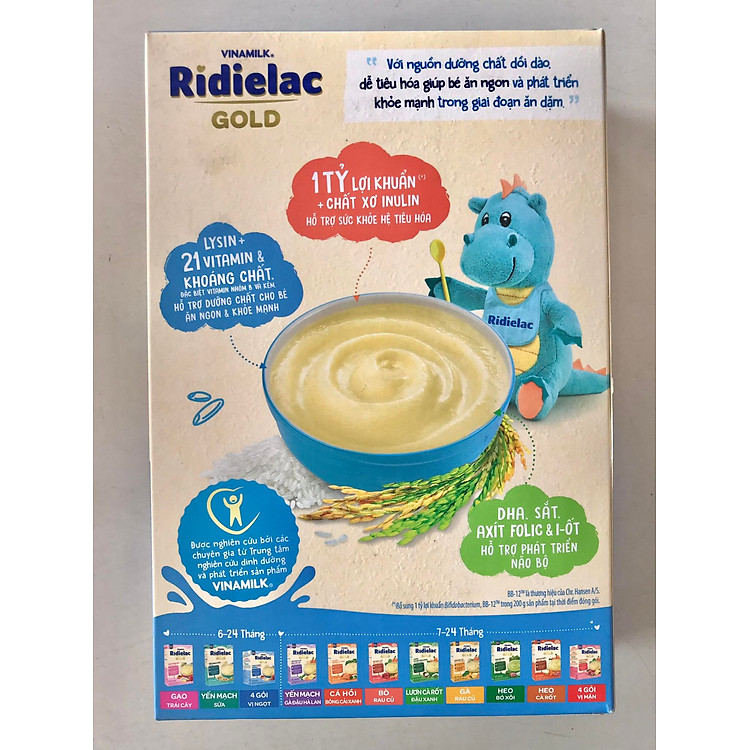 Bột Ăn Dặm Vinamilk Ridielac 200g Hàng chuẩn Ưu đãi - Hình ảnh 3