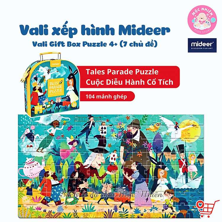 Mua tại MyKingdom: Bộ xếp hình valy Mideer 104 mảnh - Ngập tràn khuyến mãi