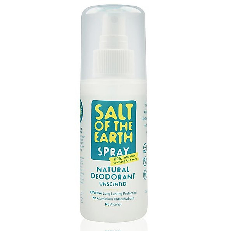Xịt khử mùi Salt Of The Earth Unscented Effective Natural Deodorant For All - 100ml (Bill Anh)