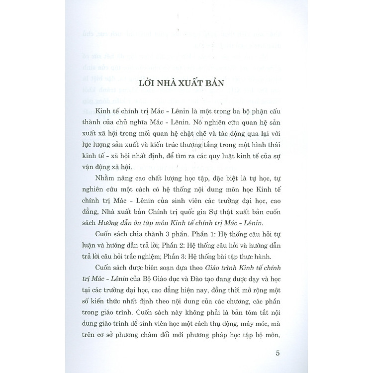 Hướng Dẫn Ôn Tập Môn Kinh Tế Chính Trị Mác - Lênin - Ảnh 5