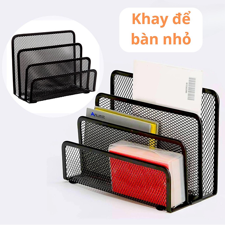 Khay Kệ Đựng Tài Liệu Để Bàn 3 Ngăn - Ảnh 5