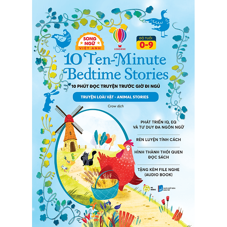 Sách song ngữ 10 Minutes Bedtime Stories - Truyện Kể Cho Bé Trước Giờ Đi Ngủ Cho Bé - Truyện Cổ Tích (Chọn Lẻ)