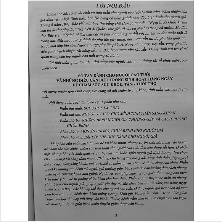 Sổ Tay Dành Cho Người Cao Tuổi - Những Điều Cần Biết Trong Sinh Hoạt Hàng Ngày - Ảnh 2