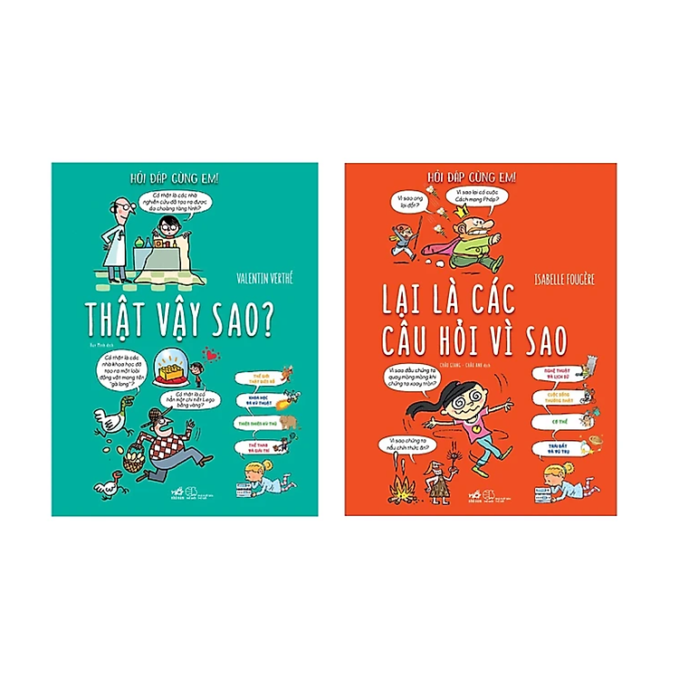 Combo 2Q Sách Kiến Thức Bách Khoa Cho Trẻ : Hỏi Đáp Cùng Em - Lại Là Các Câu Hỏi Vì Sao + Thật Vậy Sao?