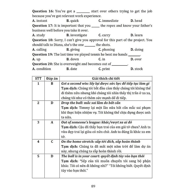 2000 English Collocation and Idioms - Ảnh 8