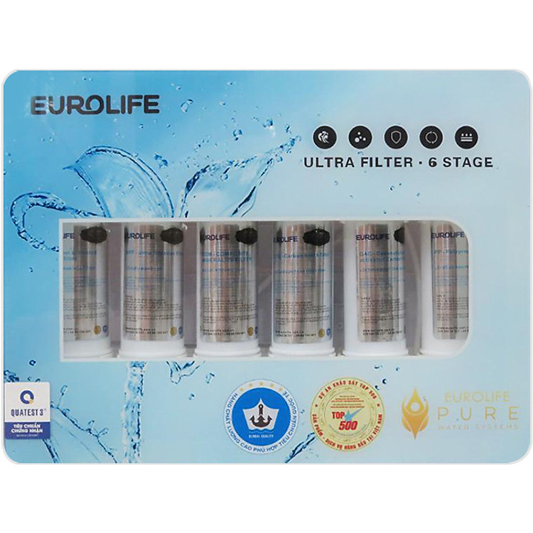 Máy Lọc Nước Trực Tiếp 6 Cấp Độ Lọc Eurolife EL-UF6 - Hàng Chính Hãng