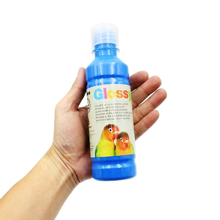 Chai Màu Acrylic Bóng 250ml PRIMO - Xanh Lam - Ảnh 6