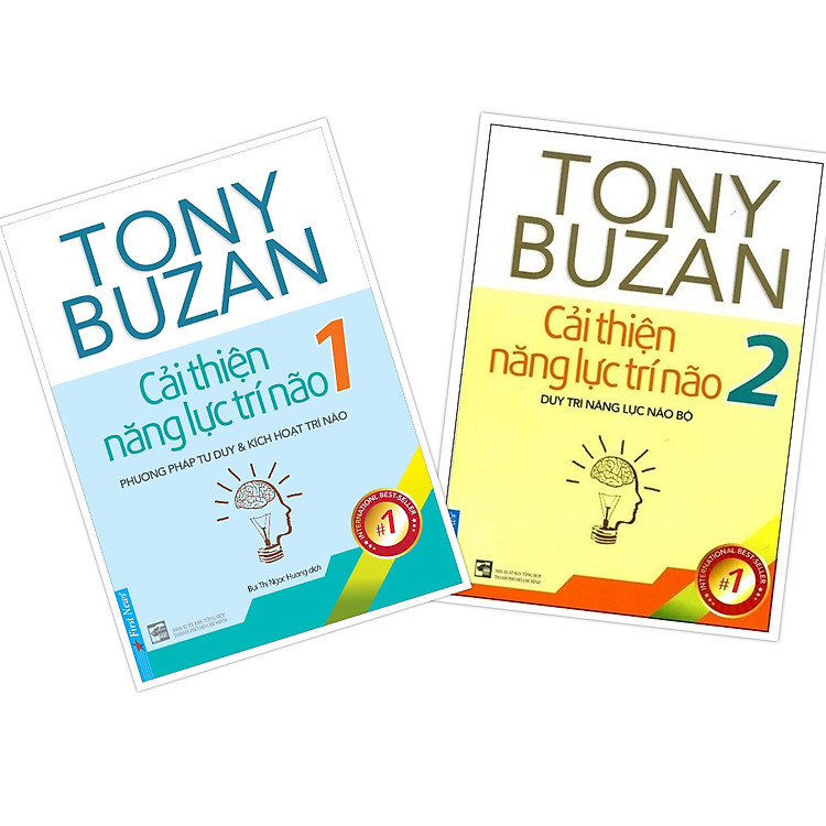 Combo Tony Buzan Cải thiện năng lực trí não 1+ 2 (Phương pháp tư duy & kích hoạt trí não + Duy trì năng lực não bộ)