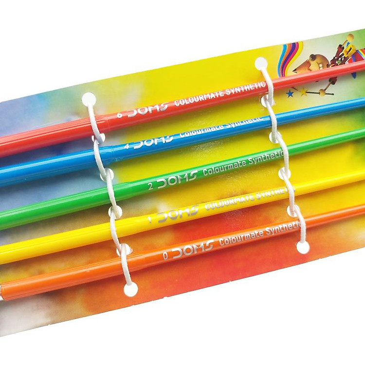 Bộ Cọ Vẽ Đầu Tròn DOMS Colormate 8341 (5 cây) - Ảnh 3