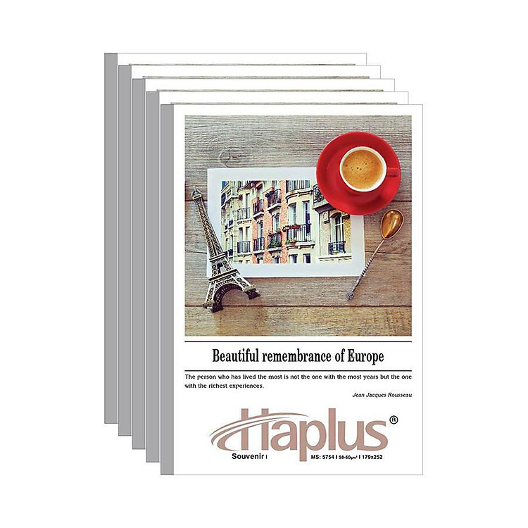 Vở kẻ ngang Haplus- souvenir 80 trang (10 quyển /lốc)